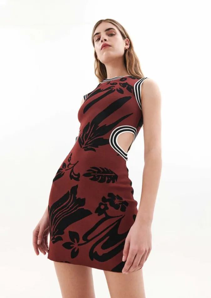 Shop RECONNECT KNIT DRESS IN PRINT PE Nation Dresses and Bodysuits