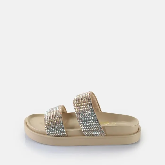 Shop Sandals and Slides BUFFALO Sol Tss Glam Cream
