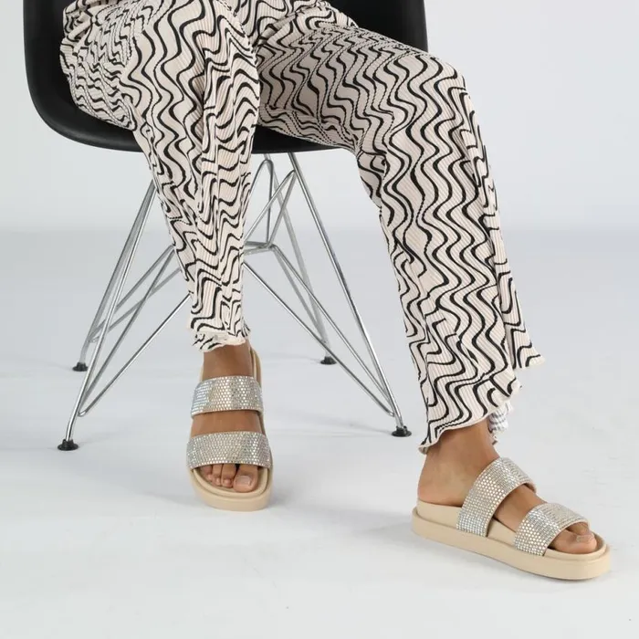 Shop Sandals and Slides BUFFALO Sol Tss Glam Cream
