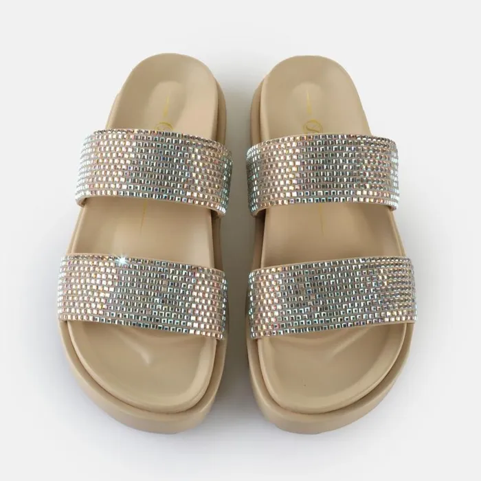 Shop Sandals and Slides BUFFALO Sol Tss Glam Cream
