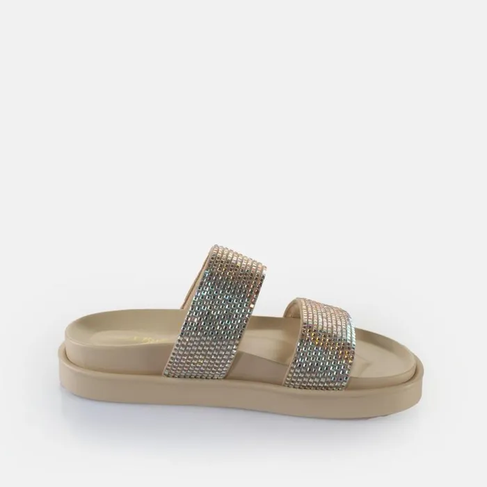 Shop Sandals and Slides BUFFALO Sol Tss Glam Cream