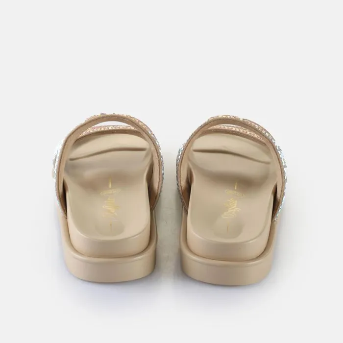 Shop Sandals and Slides BUFFALO Sol Tss Glam Cream