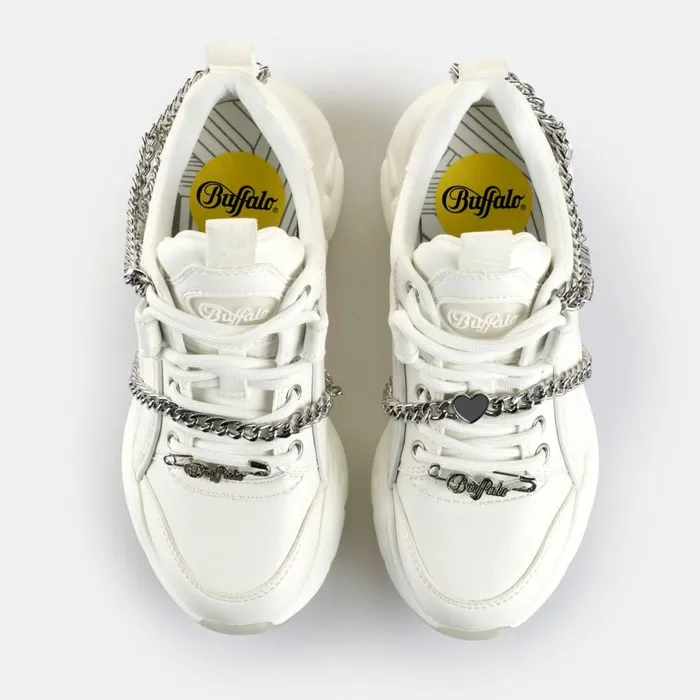 Shop Sneakers BUFFALO Binary Punk White