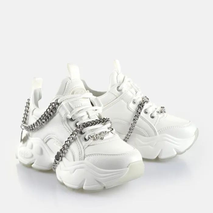 Shop Sneakers BUFFALO Binary Punk White