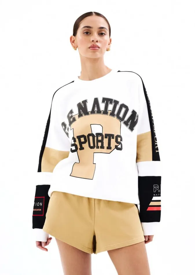 Shop SONORA SWEAT IN OPTIC WHITE PE Nation Sweats