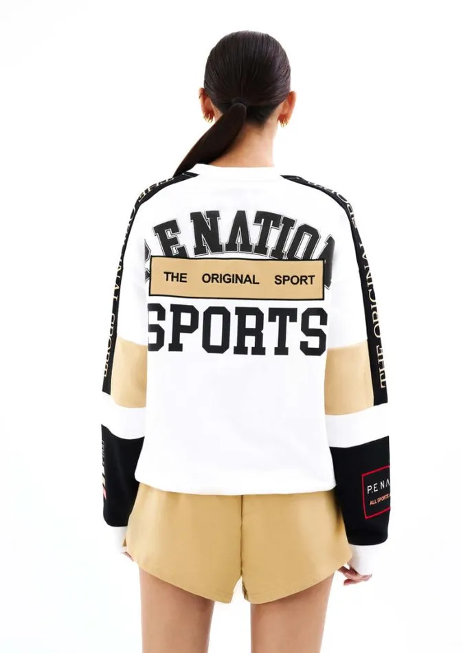 Shop SONORA SWEAT IN OPTIC WHITE PE Nation Sweats