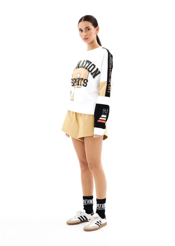 Shop SONORA SWEAT IN OPTIC WHITE PE Nation Sweats