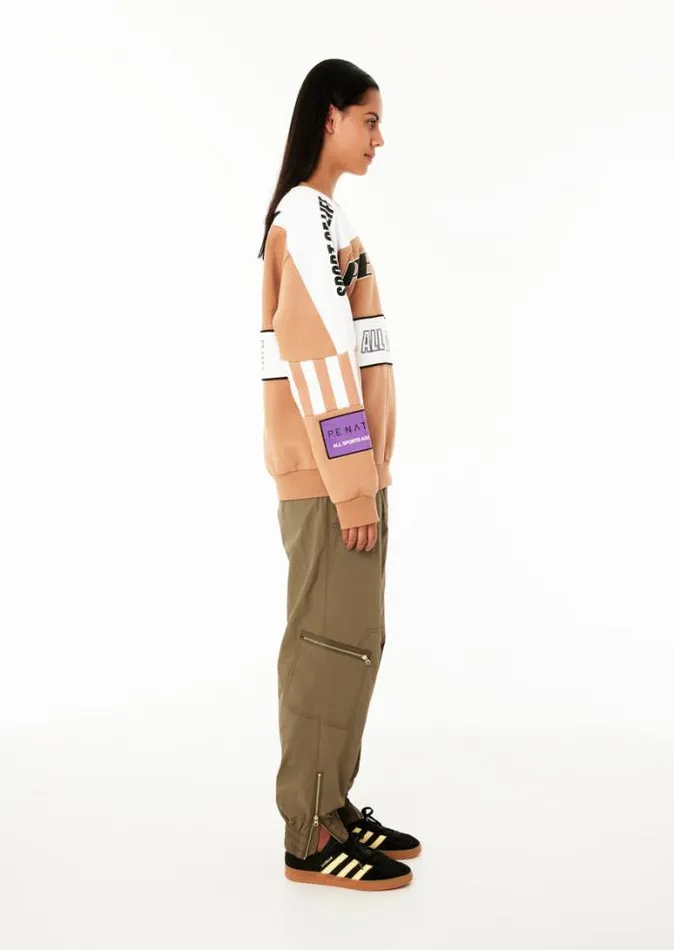 Shop TRACK RECORD SWEAT IN CAMEL PE Nation Sweats