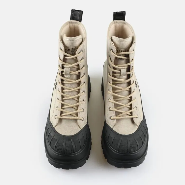 Shop Vegan Shoes BUFFALO Aspha Fox Lace HI BS Cream