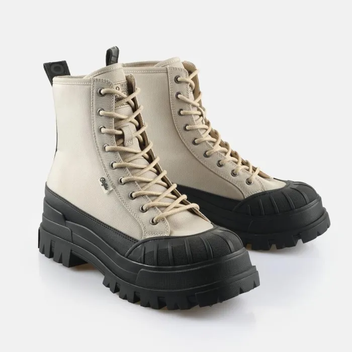 Shop Vegan Shoes BUFFALO Aspha Fox Lace HI BS Cream