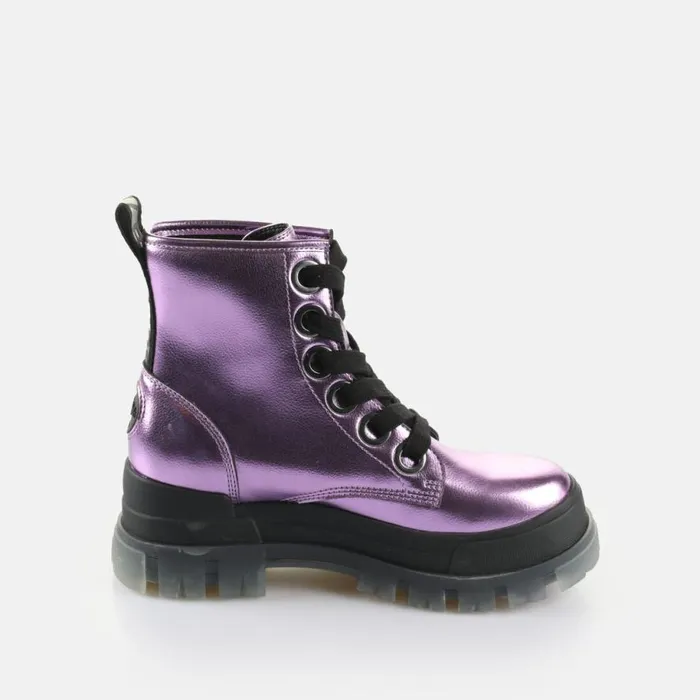 Shop Vegan Shoes BUFFALO Aspha Lace Up Hi Purple