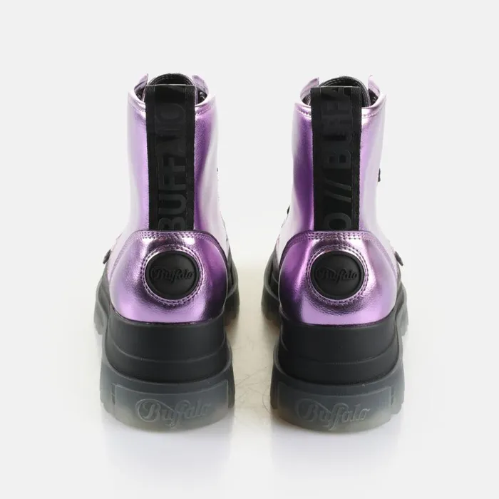 Shop Vegan Shoes BUFFALO Aspha Lace Up Hi Purple