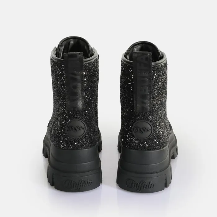 Shop Vegan Shoes BUFFALO Aspha Laceup HI Black