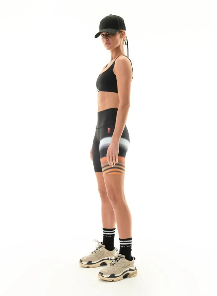 Shop WAVE FORM BIKE SHORT IN BLACK PE Nation Shorts