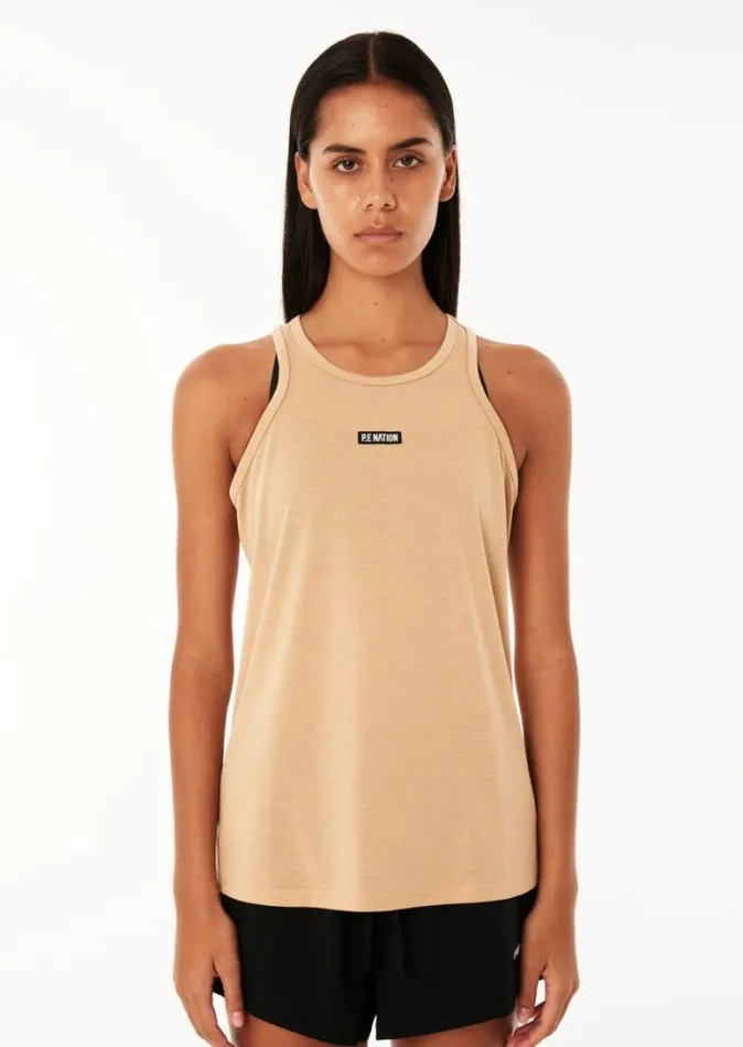 Shop WAYPOINT TANK IN SAND PE Nation Tees and Tanks