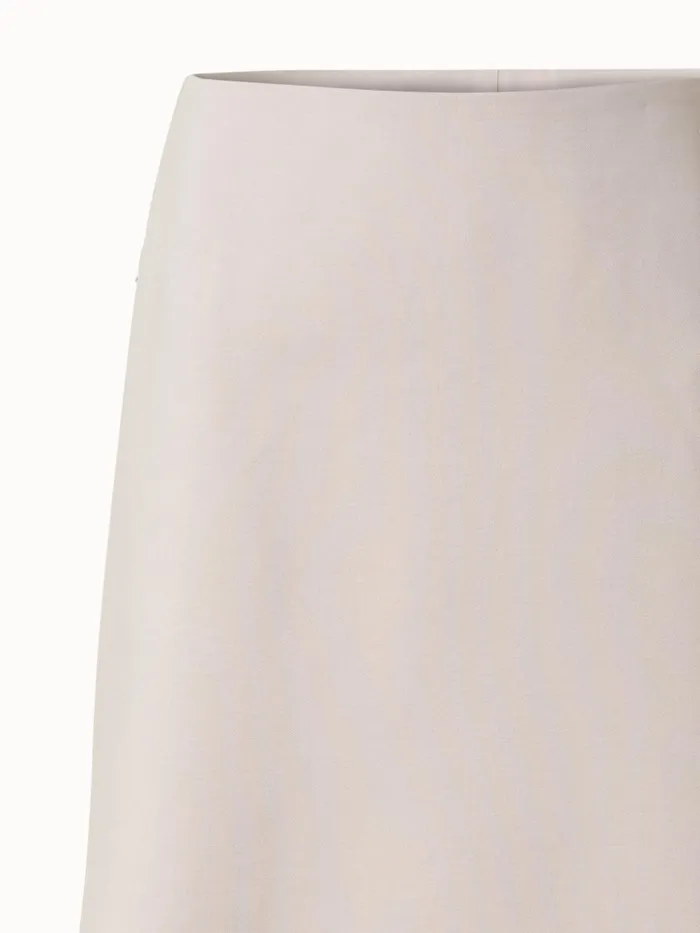 Short Skirt In Cotton DoubleFace Greige Women Akris Skirts