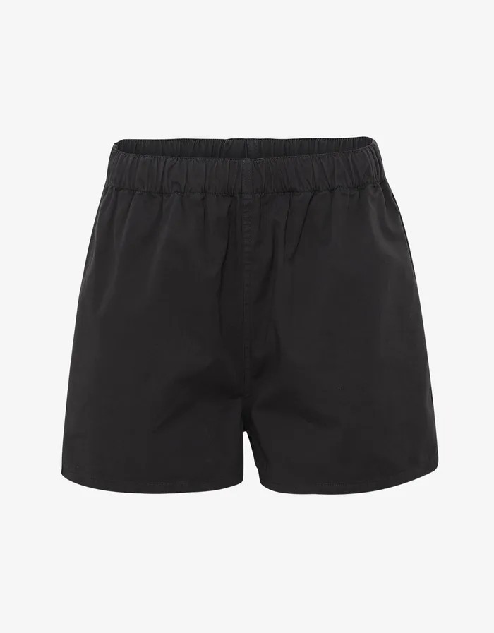 Shorts Women Colorfulstandard Women Organic Twill Shorts 8211 Deep Black