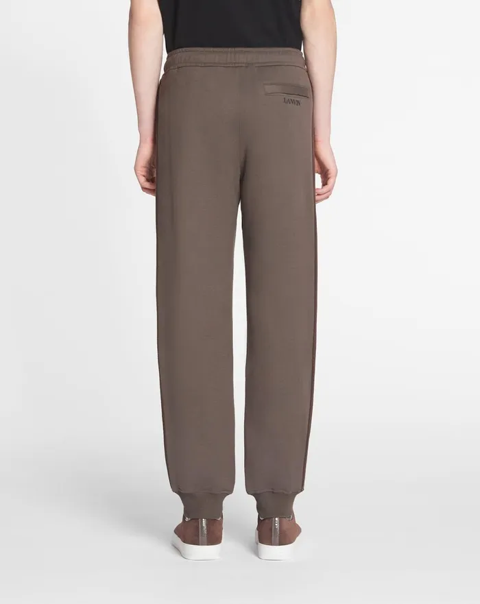 Side Curb Joggers Shadow Men Lanvin Pants and Shorts