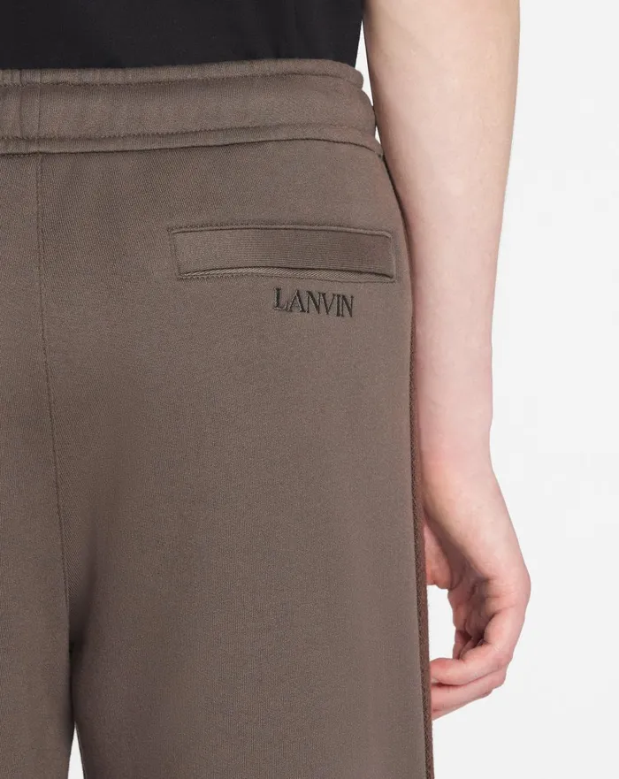 Side Curb Joggers Shadow Men Lanvin Pants and Shorts