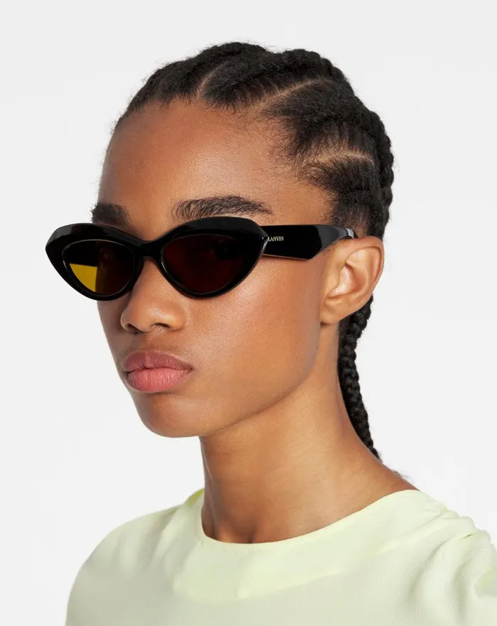 Signature Sunglasses Black Women Lanvin Sunglasses