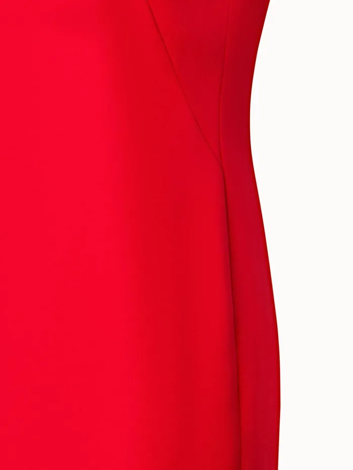 Silk Crpe Sheath Dress Poppy Women Akris Dresses
