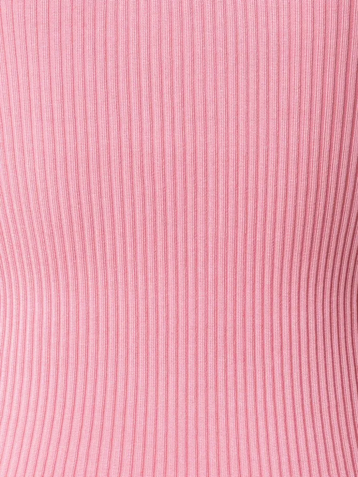 Silk Knit Rib Tank Top With Knitted Trim Lotus Women Akris Knitwear