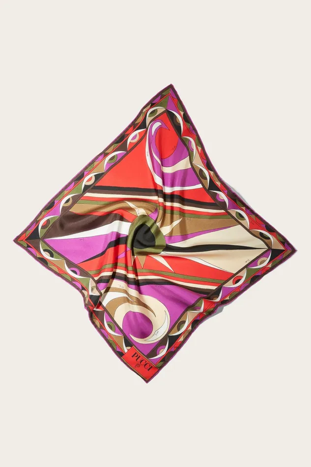Silks Women PUCCI CigniPrint Small SilkTwill Carr