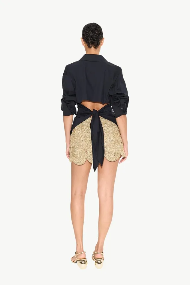 Simon Miller Bottoms Beep Beep Mini Skirt In Star Gold 8211 Women