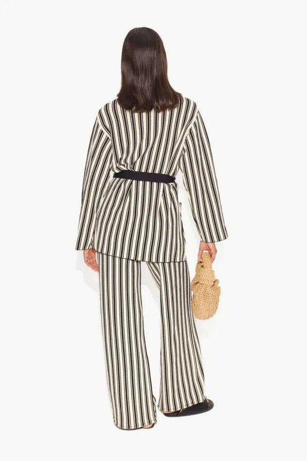 Simon Miller Bottoms Knits By Jabber Pant In BlackRice Flour Stripe 8211 Women