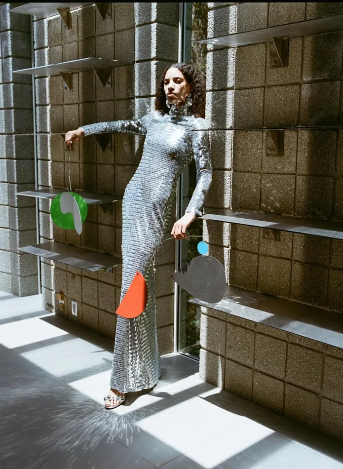Simon Miller Dresses Sequin Sculpty Dress In Satellite Silver 8211 Women