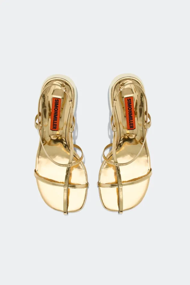 Simon Miller Heels Moderno Sandal In Star Gold 8211 Women