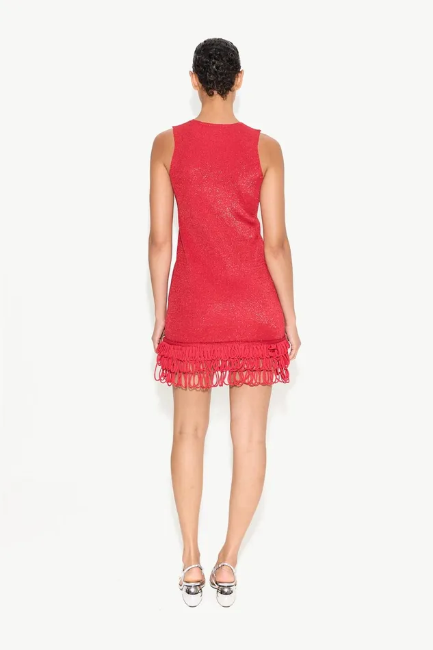 Simon Miller Knitwear Albers Knit Mini Dress In Lucky Red 8211 Women Simon Miller Knitwear Albers Knit Mini Dress In Lucky Red 8211 Women
