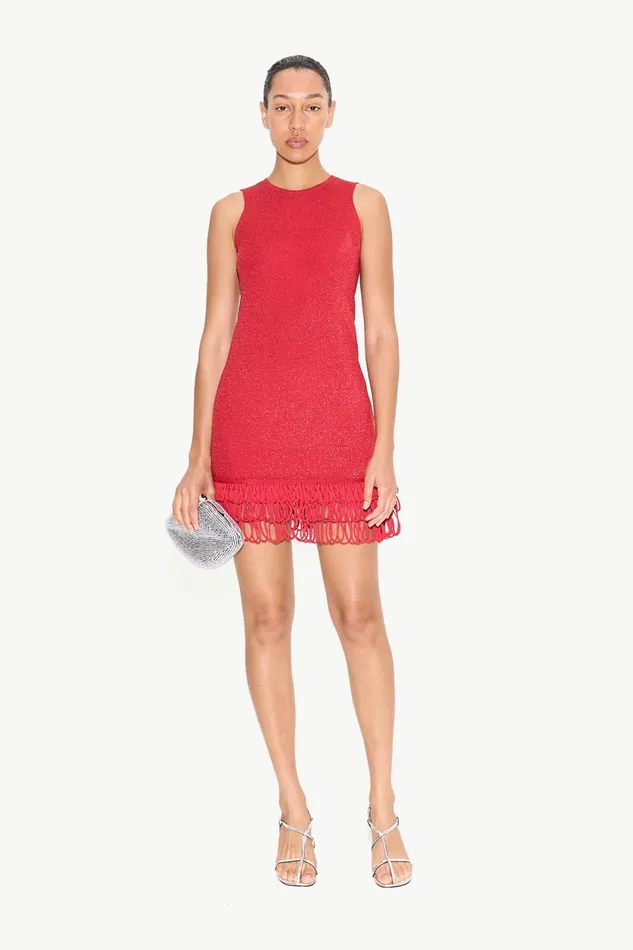 Simon Miller Knitwear Albers Knit Mini Dress In Lucky Red 8211 Women Simon Miller Knitwear Albers Knit Mini Dress In Lucky Red 8211 Women