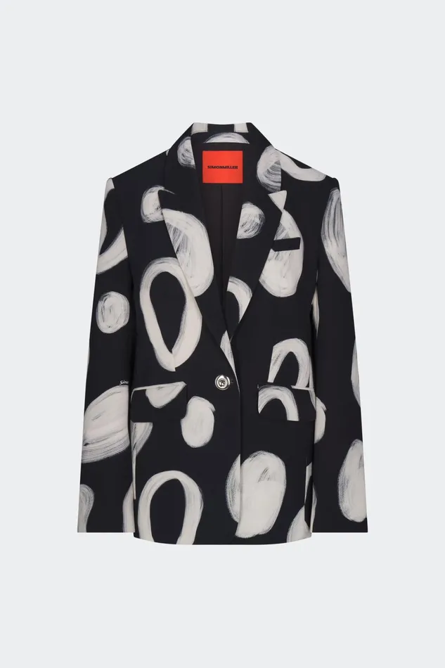 Simon Miller Outerwear Lennox Crepe Jacket In Painted Dot 8211 Women