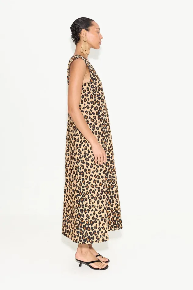 Simon Miller Poplin Mar Poplin Dress In Cheetah Cotton 8211 Women Simon Miller Poplin Mar Poplin Dress In Cheetah Cotton 8211 Women