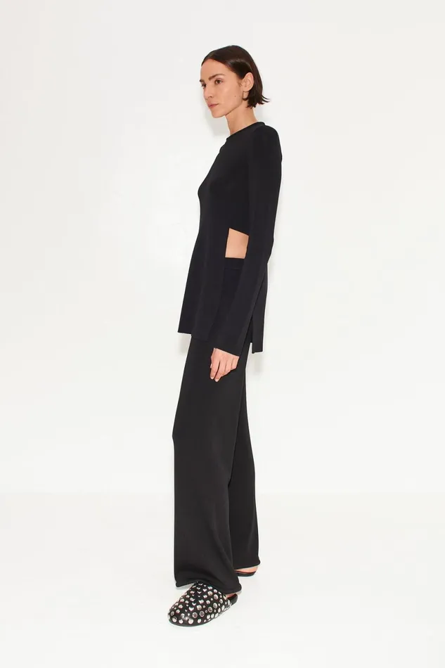 Simon Miller Tops Simon Miller Knits By Canoga Long Sleeve Top In Black 8211 Women