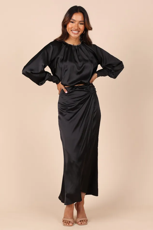 Skirts Natasha Two Piece Set 8211 Black Black 8211 petalandpup Women