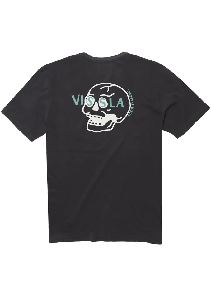 Skully Ss Pkt Tee Phantom Men Premium Tees Vissla