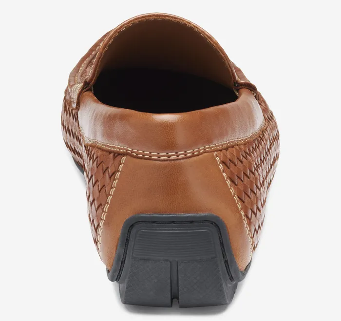 SlipOns and Loafers Baldwin Driver Woven SlipOn Loafer Tan Sheepskin Johnston and Murphy Men