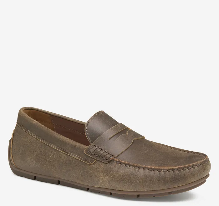 SlipOns and Loafers Johnston and Murphy Men Baldwin Driver Penny Loafer Brown American Full Grain SlipOns and Loafers Johnston and Murphy Men Baldwin Driver Penny Loafer Brown American Full Grain