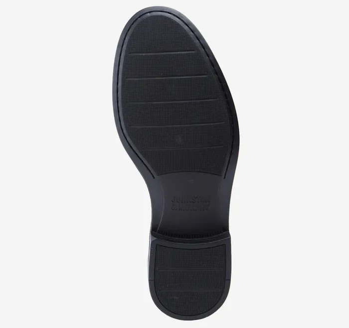 SlipOns and Loafers Men Johnston and Murphy Harrison Venetian Loafer Black Glove Leather