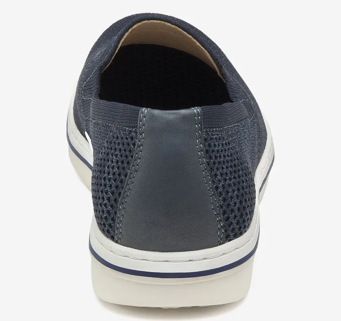 SlipOns and Loafers Trenton Knit SlipOn Navy Knit Johnston and Murphy Men