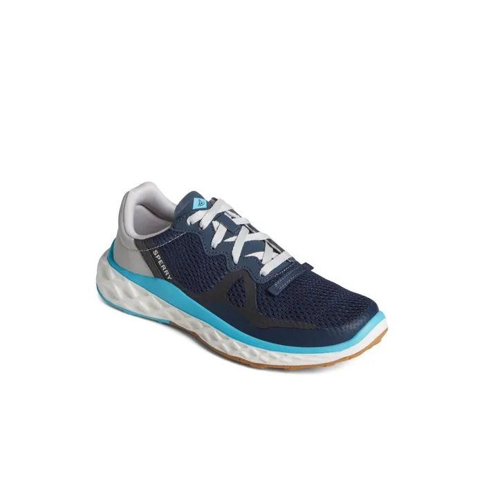 Sneakers Women Sperry SeaCycled Headsail Sneaker Navy Textile Mixed Material