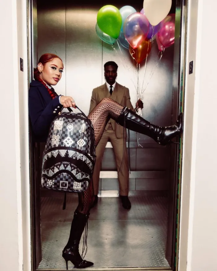 SPRAYGROUND Backpacks AFRICAN INTELLIGENCE 9 POWER GLYPHICS BACKPACK 8211 SANDFLOWER COLLAB 8211 Universal SPRAYGROUND Backpacks AFRICAN INTELLIGENCE 9 POWER GLYPHICS BACKPACK 8211 SANDFLOWER COLLAB 8211 Universal