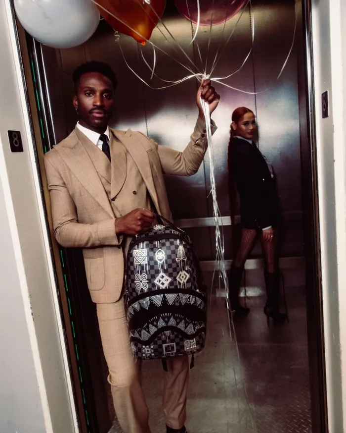 SPRAYGROUND Backpacks AFRICAN INTELLIGENCE 9 POWER GLYPHICS BACKPACK 8211 SANDFLOWER COLLAB 8211 Universal SPRAYGROUND Backpacks AFRICAN INTELLIGENCE 9 POWER GLYPHICS BACKPACK 8211 SANDFLOWER COLLAB 8211 Universal