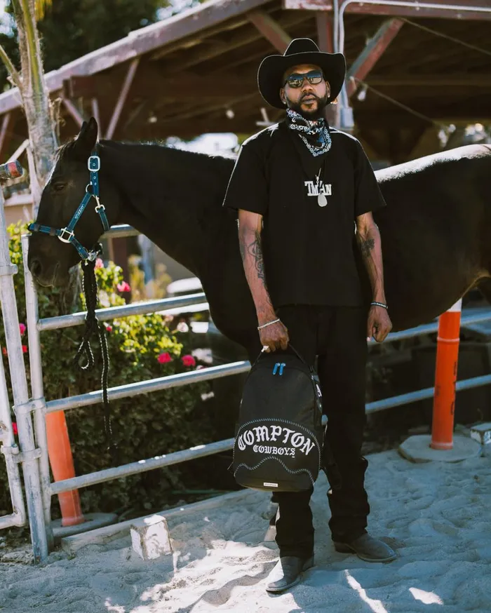 SPRAYGROUND Backpacks COMPTON COWBOYS WELCOME TO MY CITY BACKPACK 8211 Universal