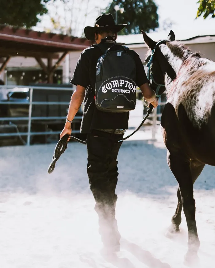 SPRAYGROUND Backpacks COMPTON COWBOYS WELCOME TO MY CITY BACKPACK 8211 Universal