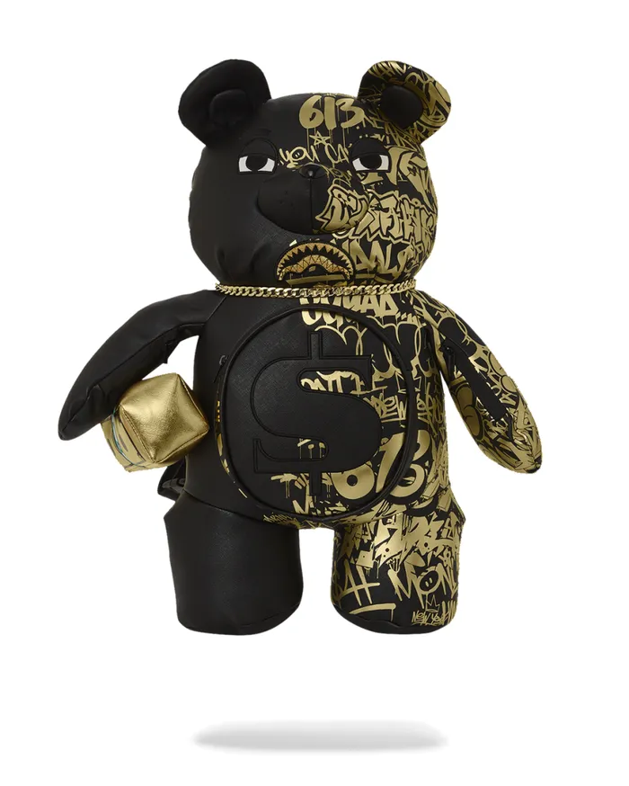 SPRAYGROUND Backpacks HALF GRAFF GLIDE MONEYBEAR TEDDYBEAR BACKPACK 8211 Universal