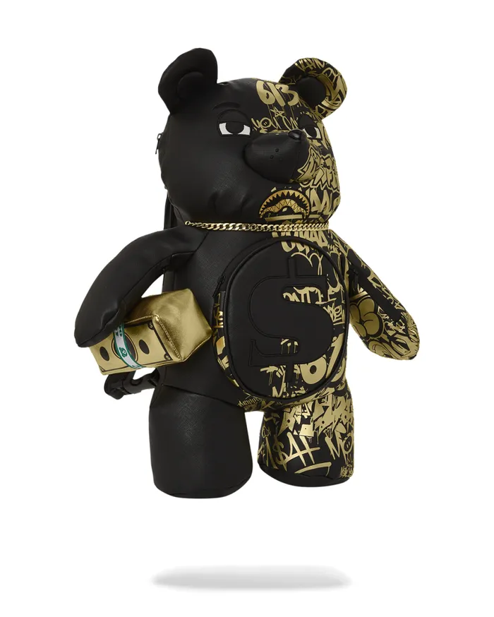 SPRAYGROUND Backpacks HALF GRAFF GLIDE MONEYBEAR TEDDYBEAR BACKPACK 8211 Universal