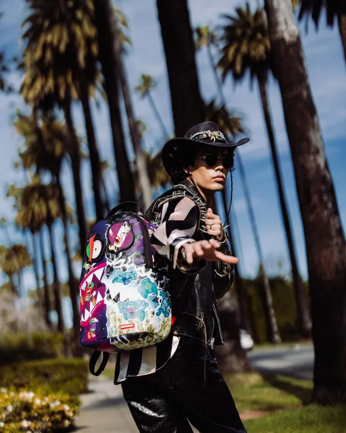 SPRAYGROUND Backpacks MONEY BOYS SPLIT CRAZY EYES 8211 6 REMOVABLE VELCRO EYE PATCHES 8211 Universal